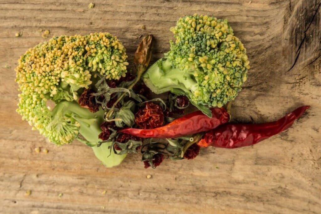 discolored bad broccoli